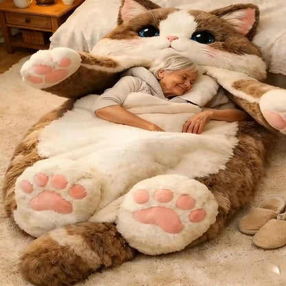 🔥Hot Sale 49% OFF!🌟🐱 Fluffy cat sleeping bag– Soft, Warm & Purrfectly Cozy😴💤